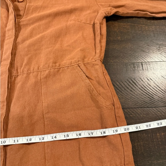 ABLE Charlyn Linen Blend Button Up Utility Jumpsuit M - Picture 9 of 15